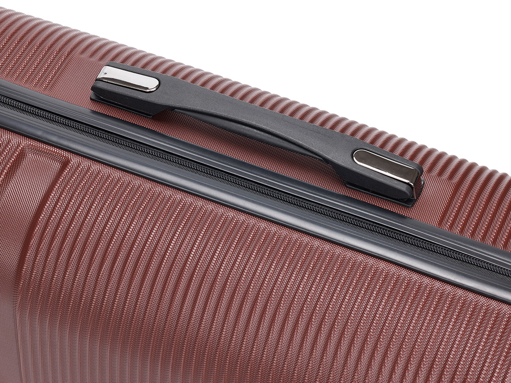 Чемодан TORBER Onego, бордовый, ABS-пластик, 59,5 х 39,5 х 24 см, 46 л