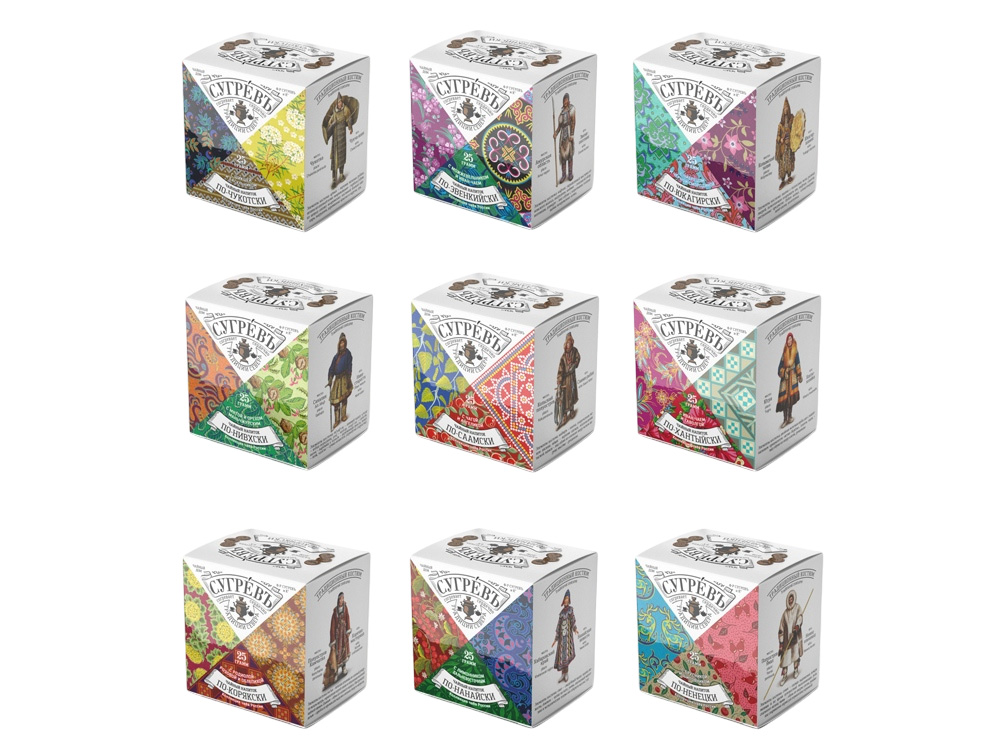 Подарочный набор c чаем Сокровища Севера в деревянной шкатулке без лого