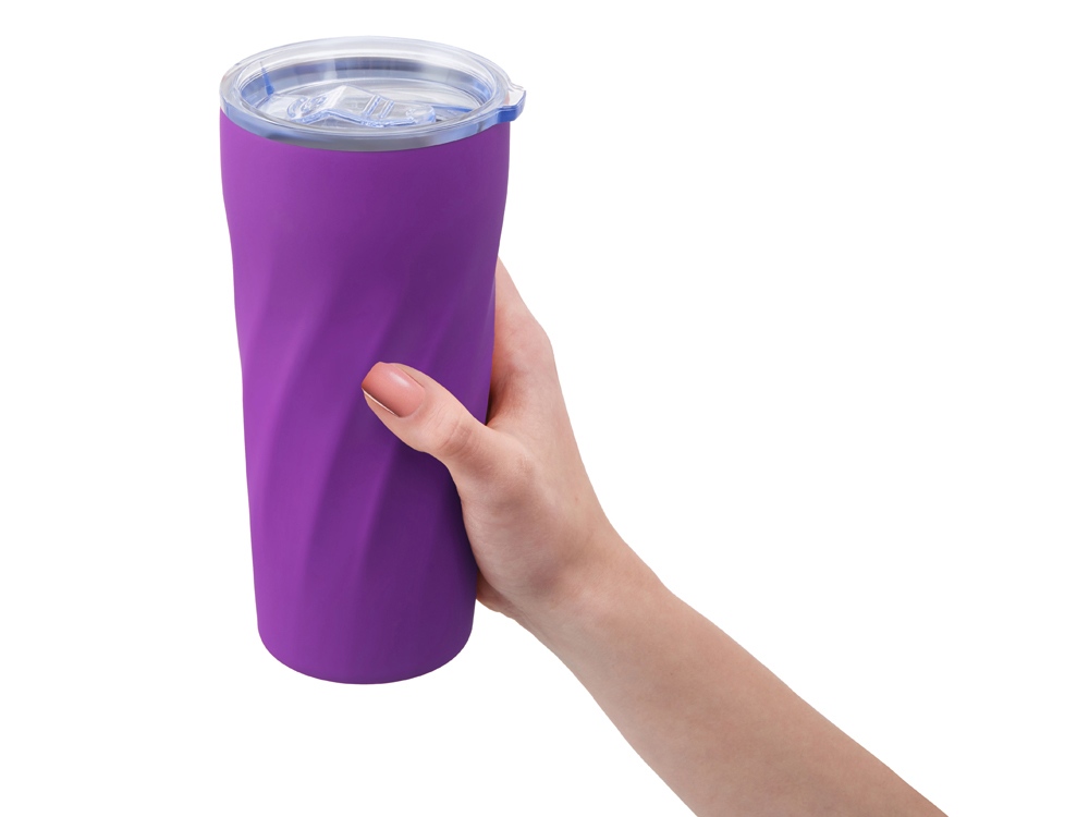 Подарочный набор FAMILY с термосом и термокружкой, фиолетовый