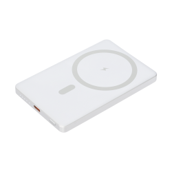 Внешний аккумулятор Atlantis PD 5000mAh с функцией беспроводной зарядки 15W, серебряный