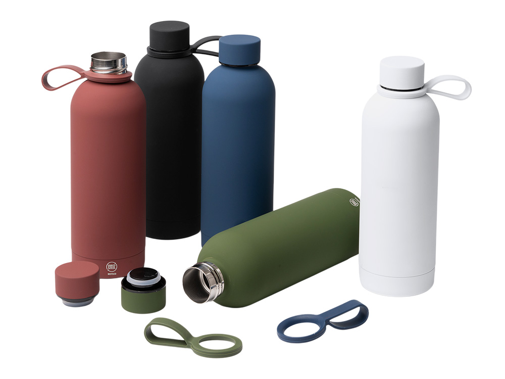 Термобутылка из переработанной нержавеющей стали 500 мл Сивас (SIVAS), темно-красный Термобутылка из переработанной нержавеющей стали 500 мл Сивас (SIVAS), темно-красный