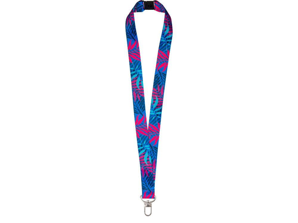 Ланъярд 2,5 см под сублимацию с трендовым карабином и замком обрыва