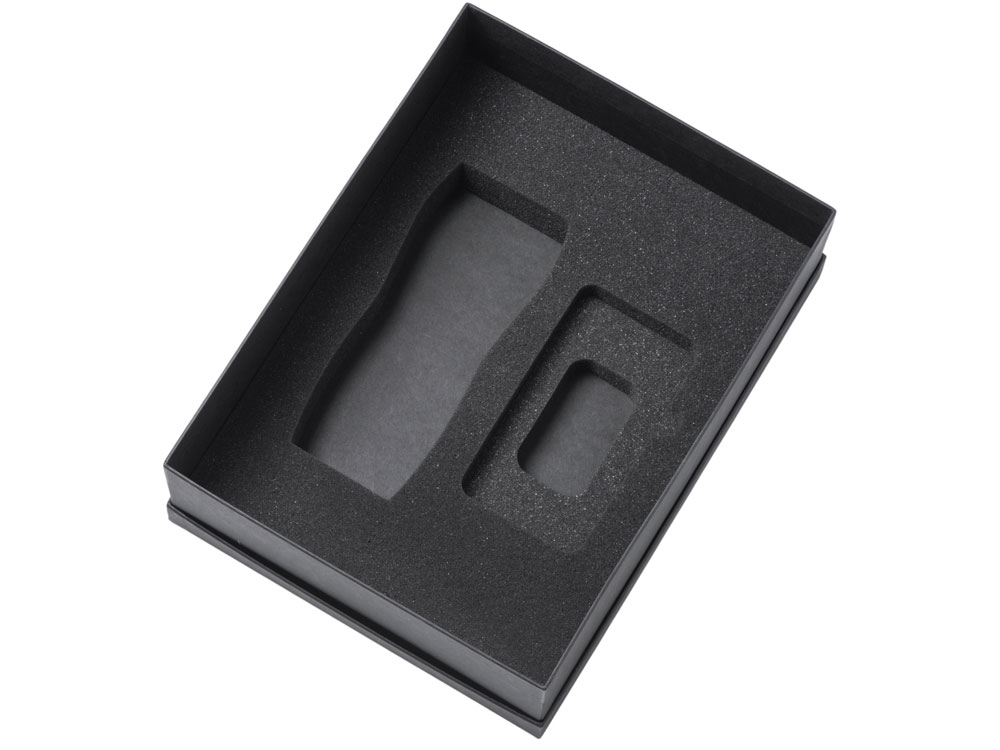 Подарочный набор c вакуумной термокружкой и повербанком С2, красный