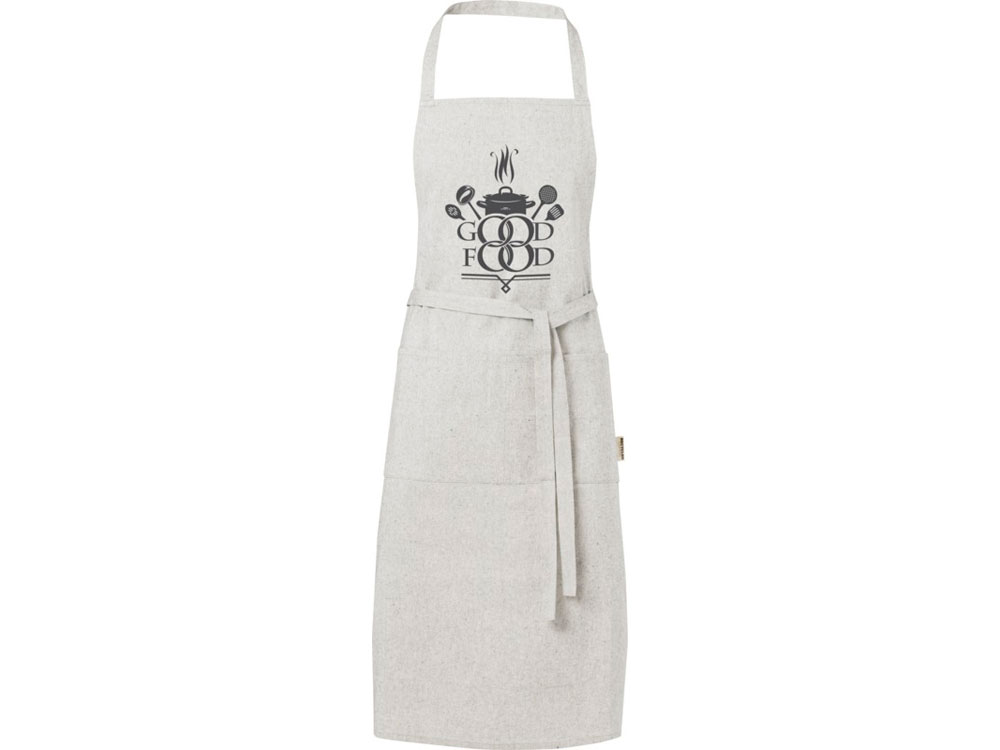 Pheebs 200 g/m² recycled cotton apron, серый яркий