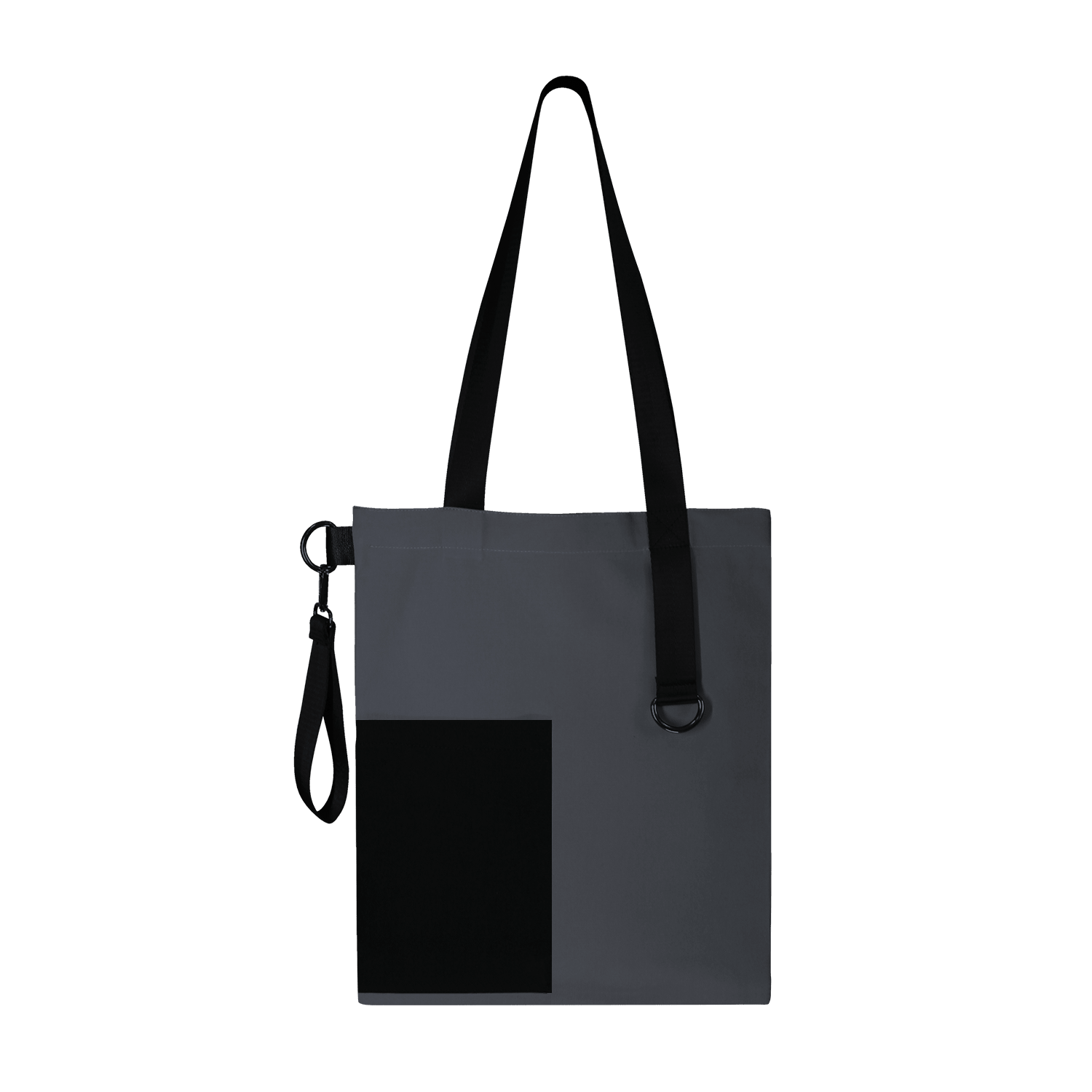 Шоппер Superbag Color (темно-серый с чёрным)