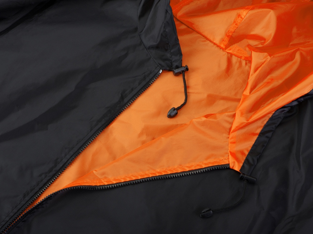Дождевик Bi-color унисекс, оранжевый/черный