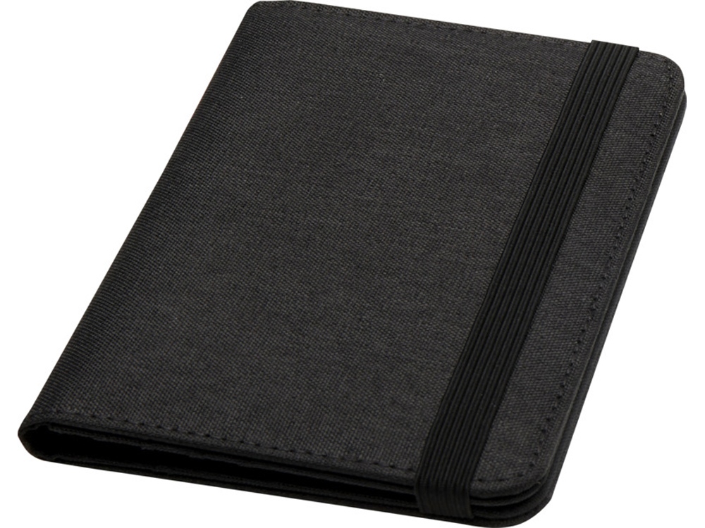 Ross Держатель паспорта с RFID-защитой из переработанного PET-пластика, сертифицированного согласно GRS - угольный Ross Держатель паспорта с RFID-защитой из переработанного PET-пластика, сертифицированного согласно GRS - угольный
