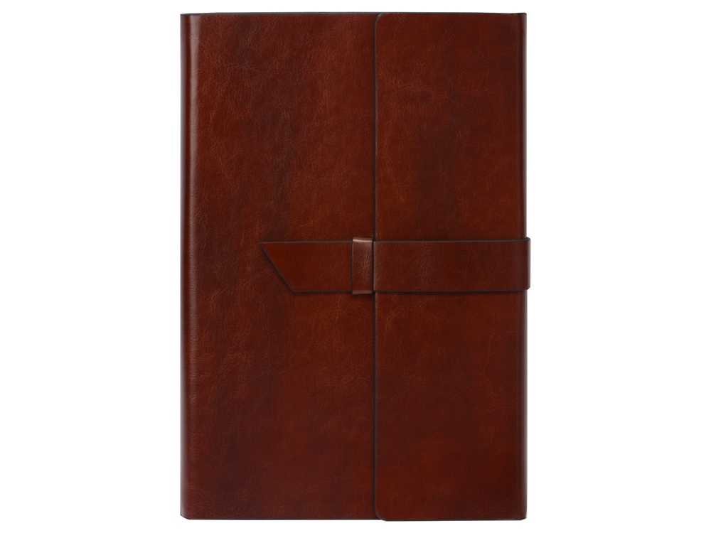 Бизнес-блокнот А5 с клапаном Fabrizio, 80 листов, коричневый