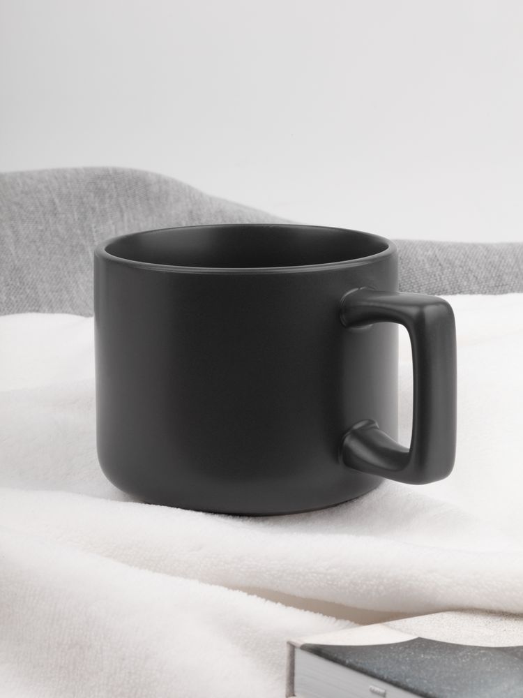 Чашка Jumbo в коробке матовая, темно-серая