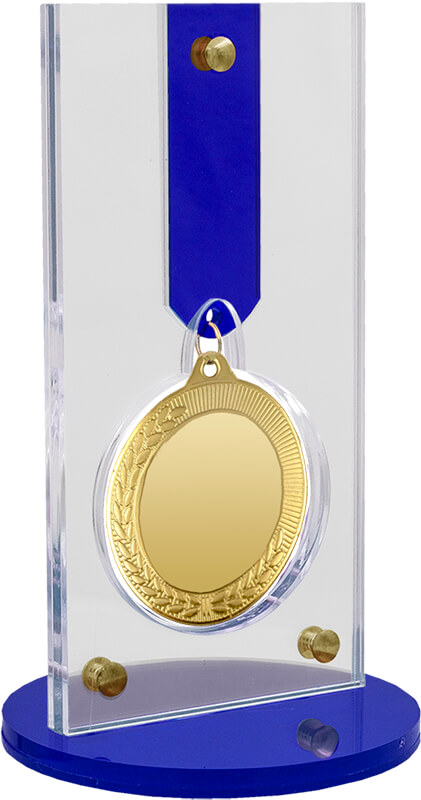 Акриловая награда с медалью 70мм