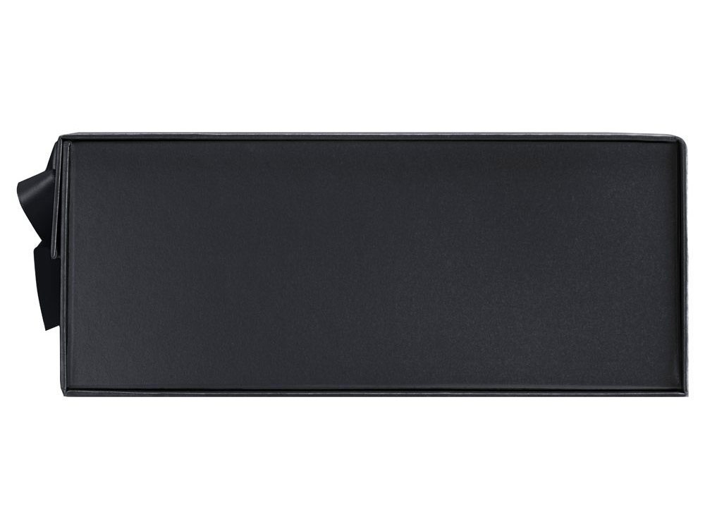 Коробка разборная на магнитах с лентами, черный