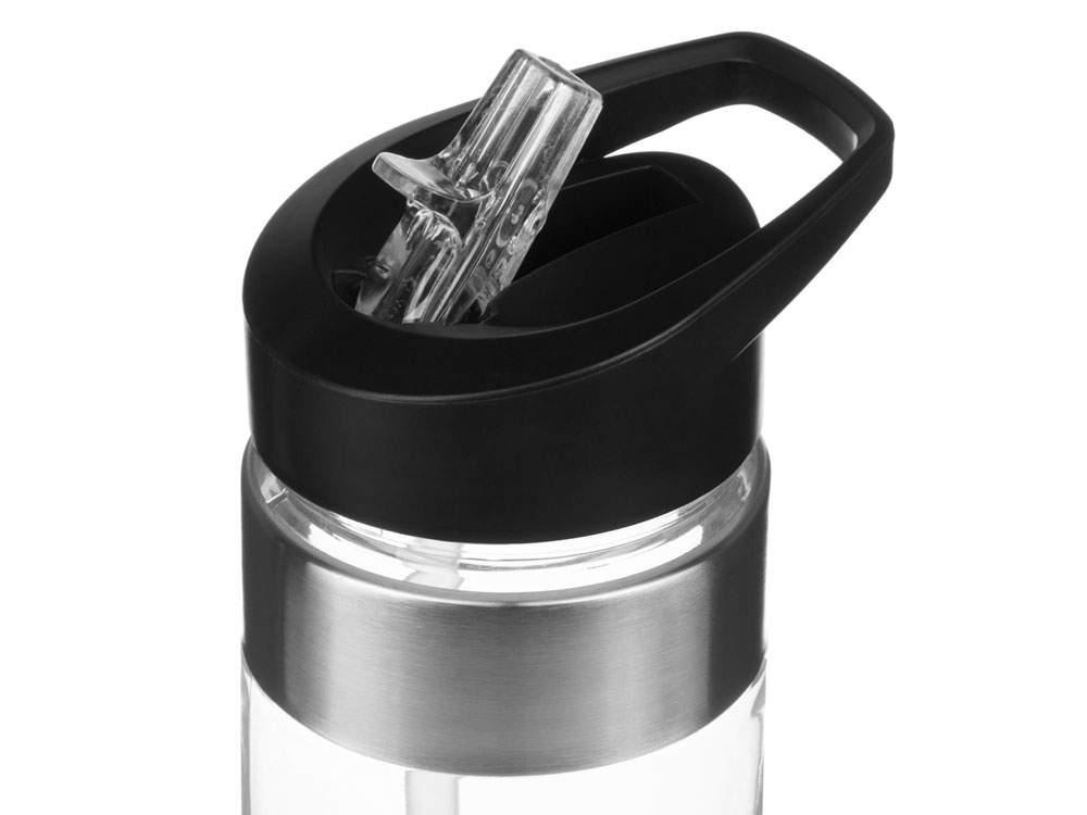 Бутылка для воды Pallant , тритан, 700мл, прозрачный/черный Бутылка для воды Pallant , тритан, 700мл, прозрачный/черный