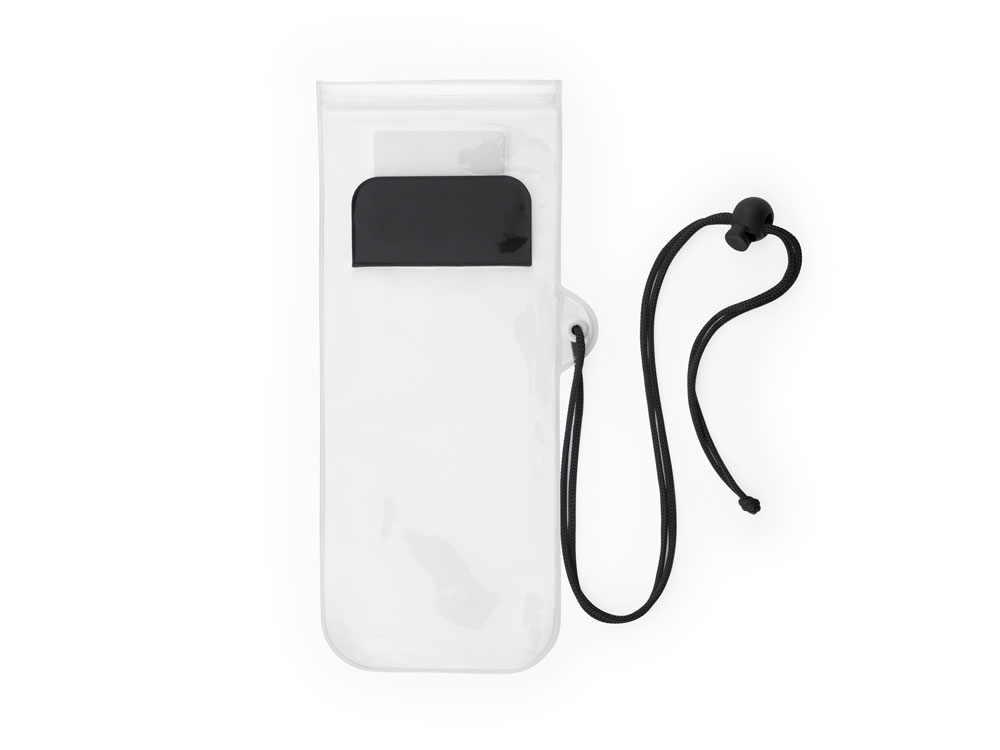 Водонепроницаемый чехол EIDER из ПВХ, прозрачный/черный Водонепроницаемый чехол EIDER из ПВХ, прозрачный/черный