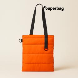 Шоппер Superbag Bubble, с кнопкой (оранжевый с черным)