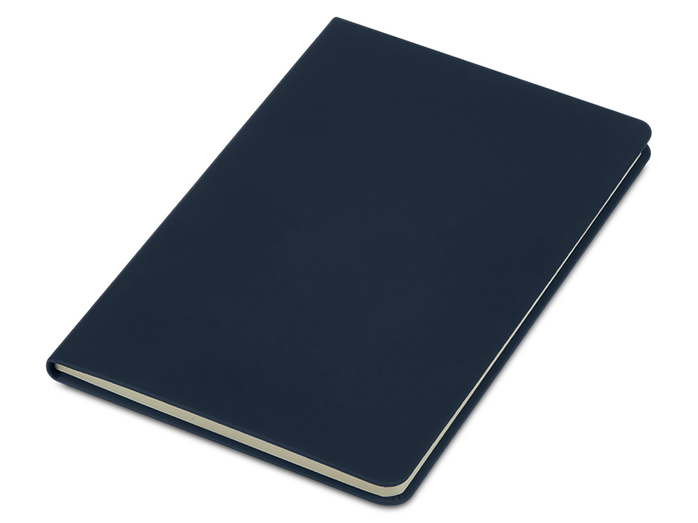 Блокнот в твердой обложке A5 Виспи в клетку, темно-синий Блокнот в твердой обложке A5 Виспи в клетку, темно-синий