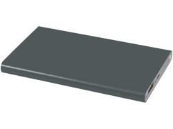 Алюминиевый повербанк Pep емкостью 4000 мА/ч, titanium