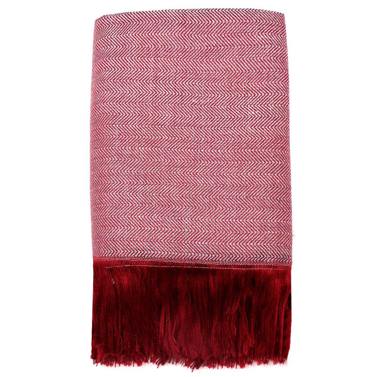 Плед полушерстяной COMFORT, бордовый