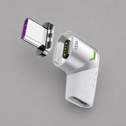 Адаптер USB-С - USB-C, магнитный, белый, Deppa Адаптер USB-С - USB-C, магнитный, белый, Deppa