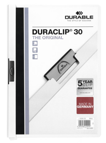 220002 Папка с клипом DURACLIP ORIGINAL 30 белая 220002 Папка с клипом DURACLIP ORIGINAL 30 белая