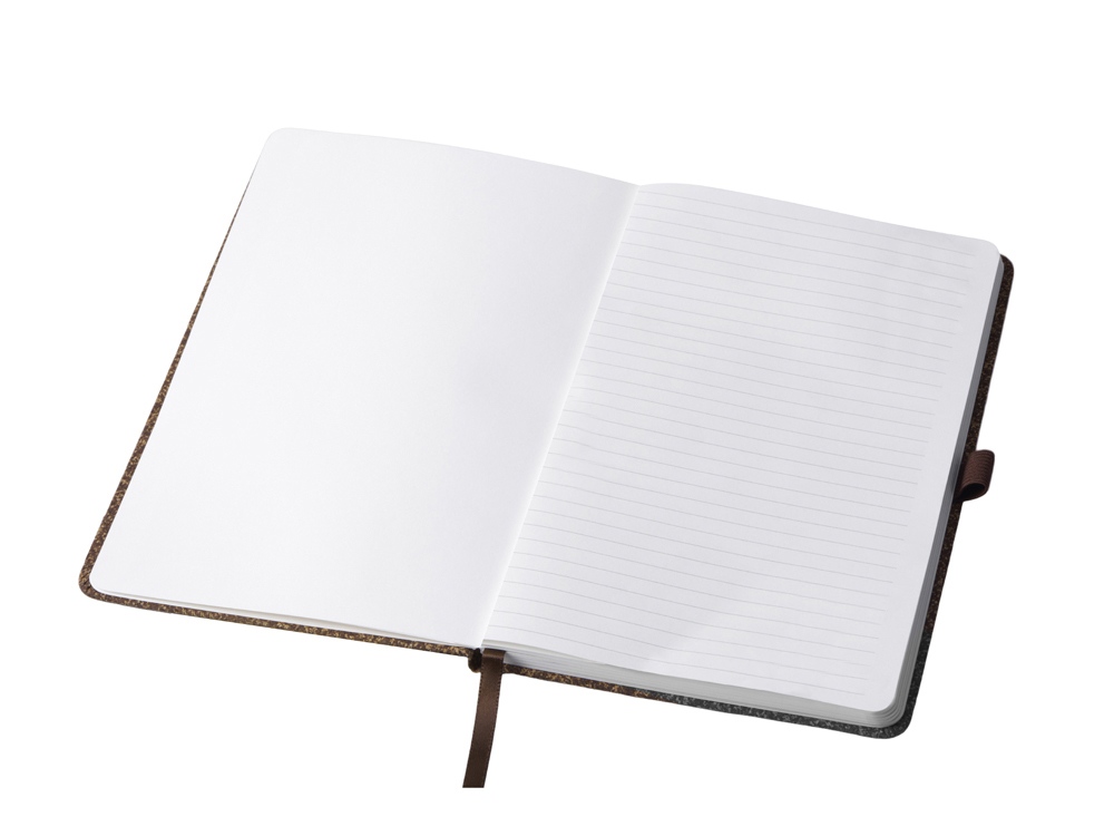 Блокнот из кофейных зерен А5 Coffee notes, твердая обложка, 80 листов 70 гр/м2 белой бумаги, кофейный