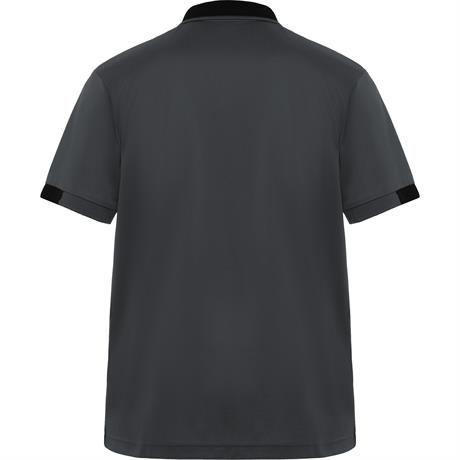 Футболка поло SAMURAI мужская, СВИНЦОВЫЙ/ЧЕРНЫЙ S
