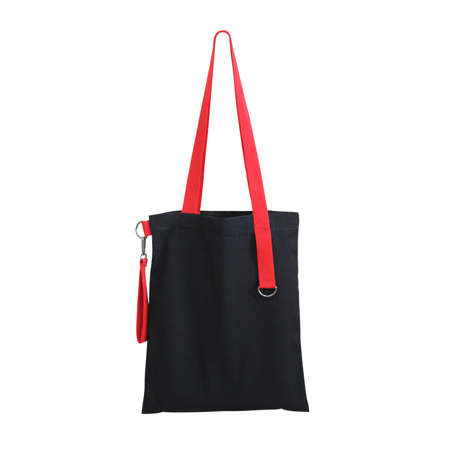Шоппер Superbag black с ремувкой 4sb (чёрный с красным)