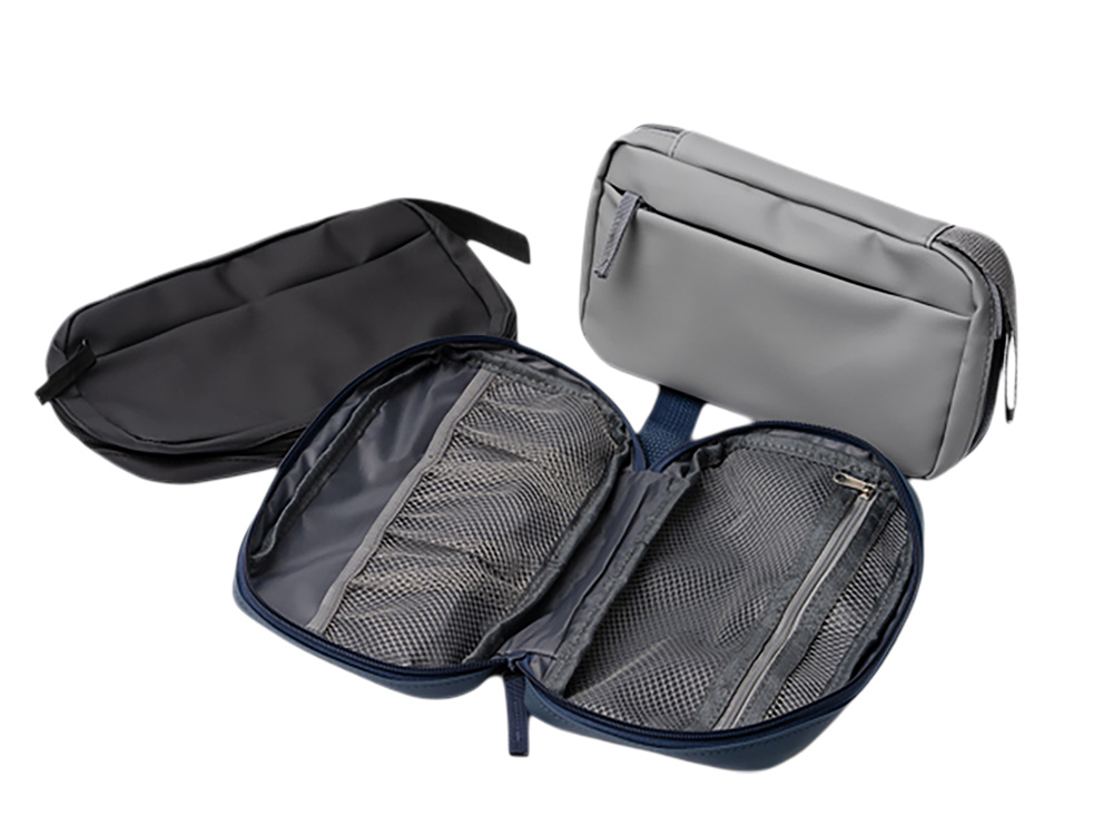 Косметичка-органайзер DULAC/ЛАВИЯ из искусственной кожи, синий нейви