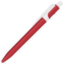 Ручка шариковая пластиковая Ravena Color, красный/белый