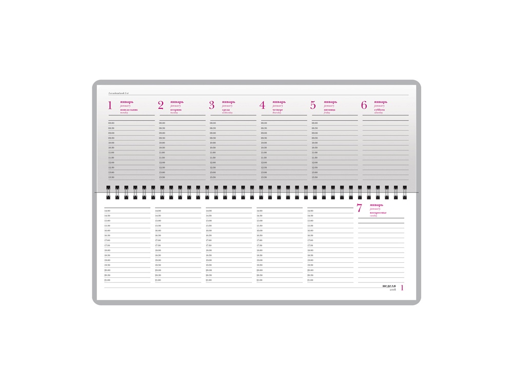 Планинг датированный Velvet 2022, черный