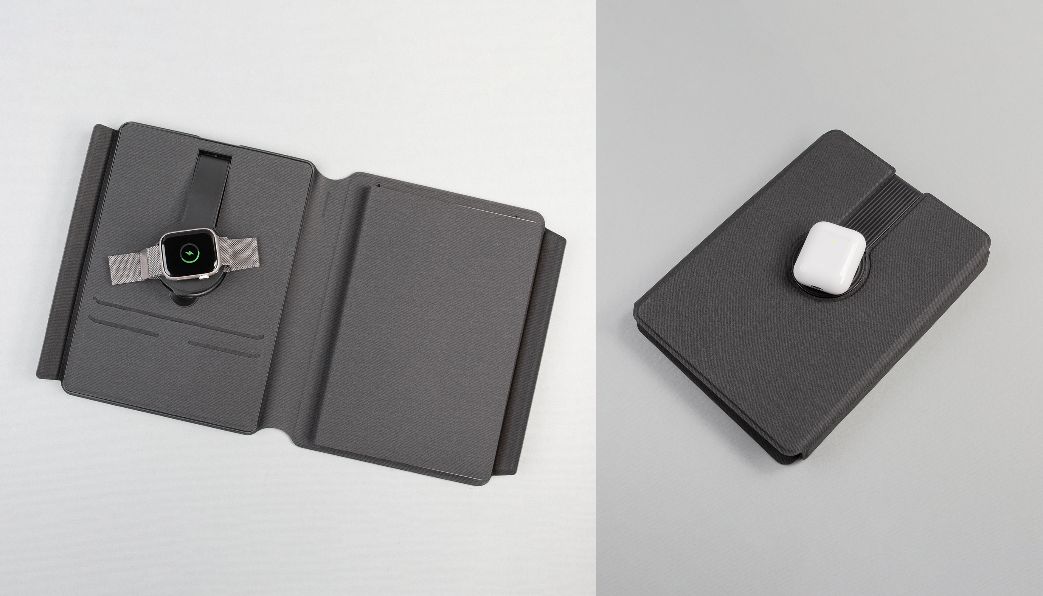 Папка А5 с беспроводным (10W) зарядным устройством 5000 mAh, с MagSafe и блокнотом