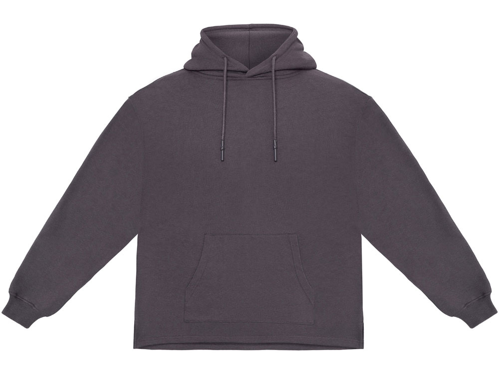 Худи оверсайз Alpha.01 унисекс, темно-серый