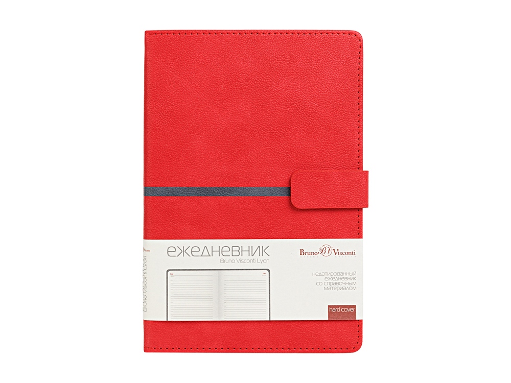 Ежедневник недатированный А5 Lyon, красный