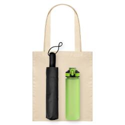 Подарочный набор Леванте (Levante), салатовый (зонт, спортбутылка, шоппер)