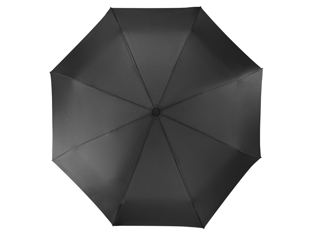 Зонт складной Irvine, полуавтоматический, 3 сложения, с чехлом, черный