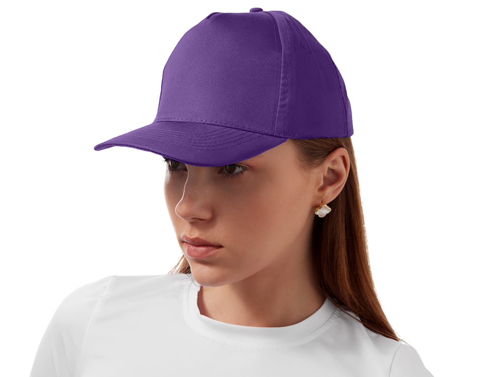 Бейсболка Poly 5-ти панельная 120гр, фиолетовый