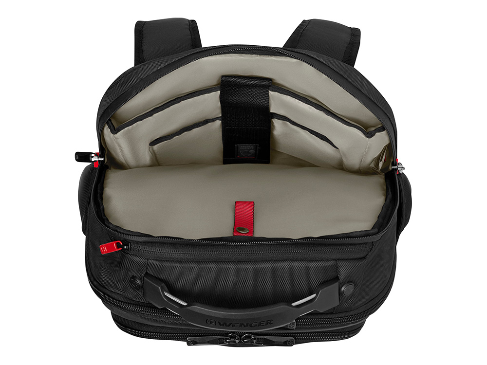 Рюкзак WENGER ALTAIR 15.6, черный, переработанный ПЭТ/Полиэстер, 32х21х44 см, 22 л.