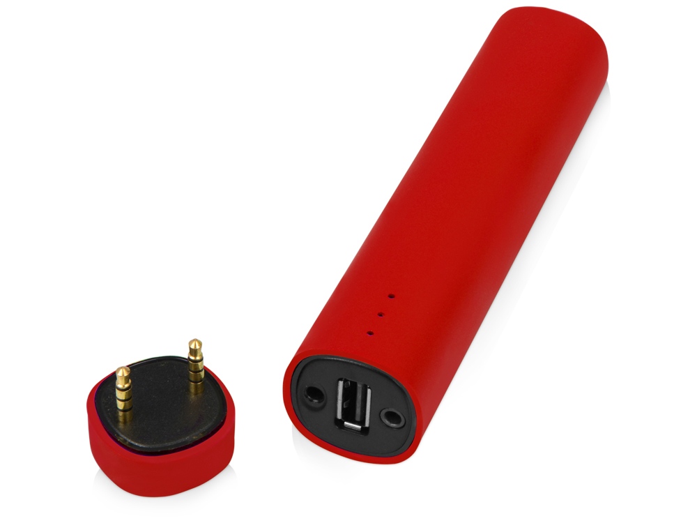 Портативное зарядное устройство Мьюзик, 5200 mAh, красный