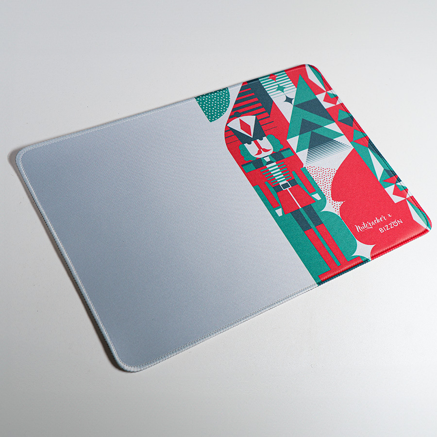 Коврик для мыши GLIDE M, 35*25*0,3см, прошитый край, белый