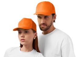 Бейсболка Poly 5-ти панельная 120 гр, оранжевый