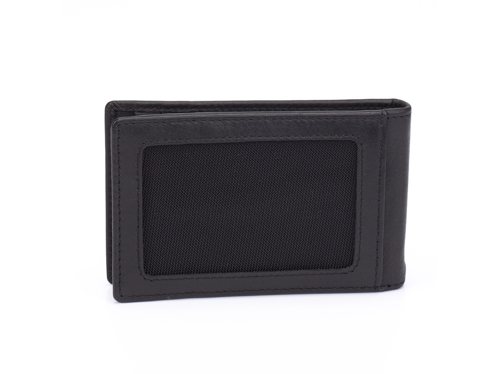 Зажим для денег Cross Classics Black, кожа наппа, гладкая, чёрный, 11 х 1,5 х 7 см