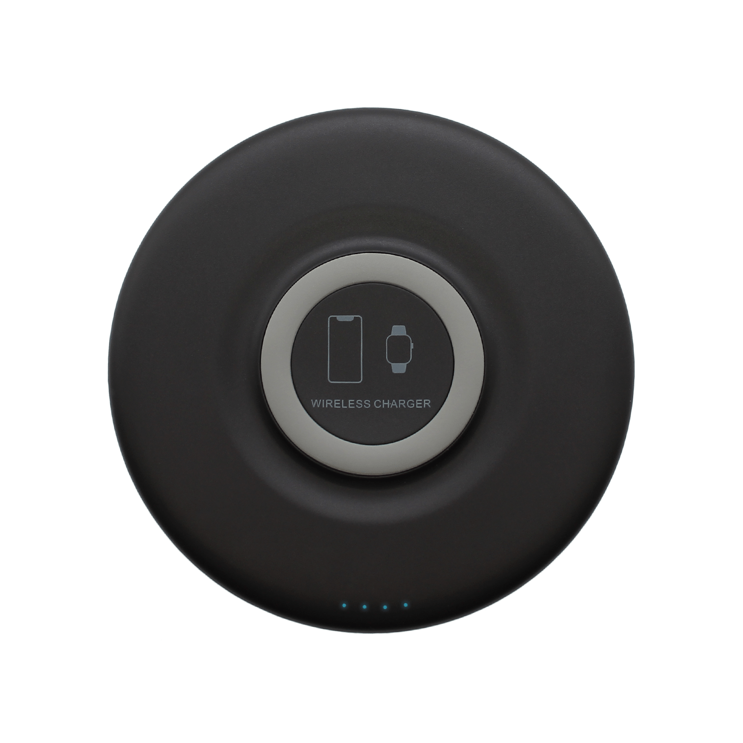 Внешний аккумулятор Tony с беспроводной зарядкой, 5000 мАч (черный)