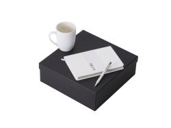 Подарочный набор с блокнотом С2, металлической ручкой и кружкой, белый