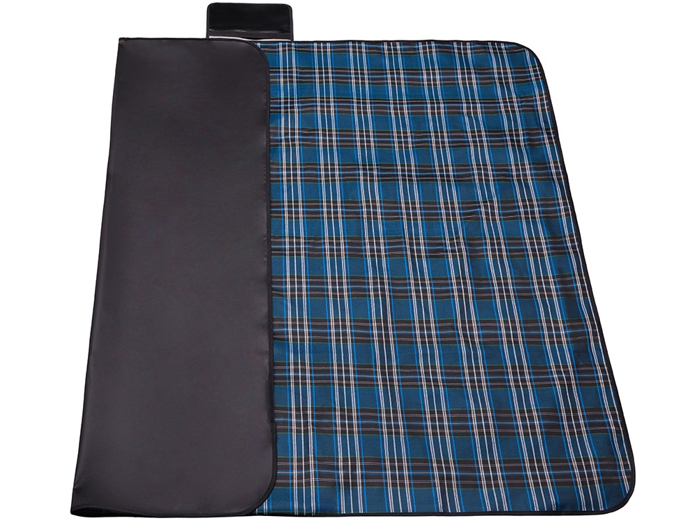 Непромокаемый плед для пикника Fabrizio, синий/черный