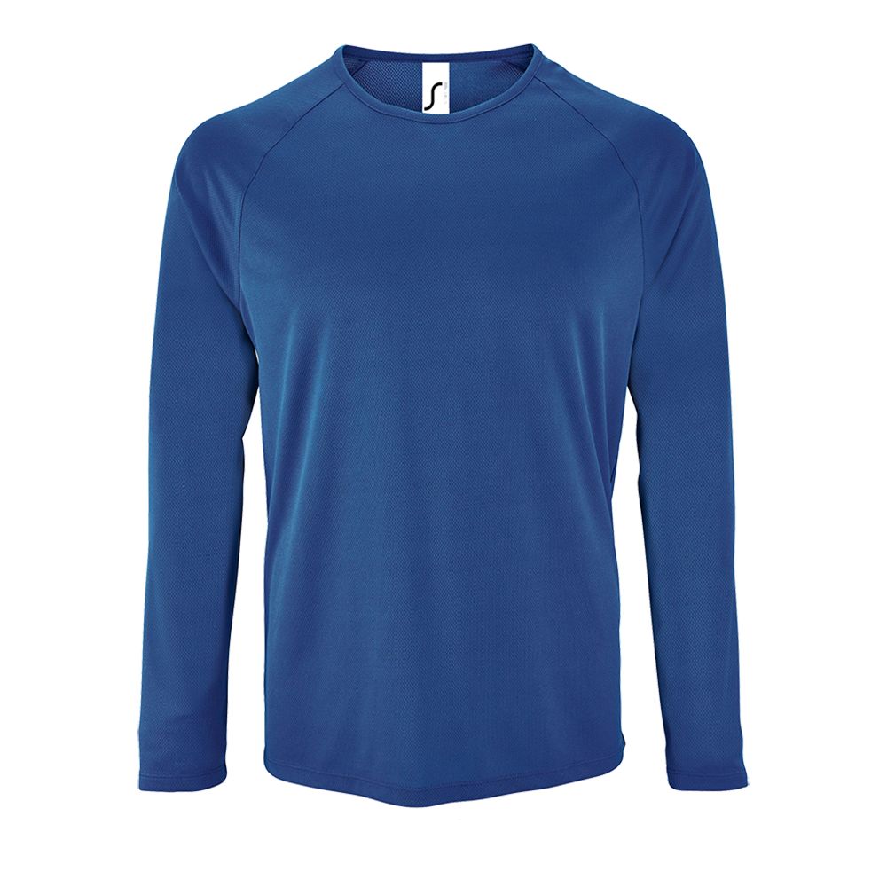Футболка с длинным рукавом Sporty LSL Men, ярко-синяя Футболка с длинным рукавом Sporty LSL Men, ярко-синяя