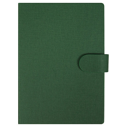 Блокнот А5 Tasmania, в твердой обложке со стикерами в линейку, зеленый
