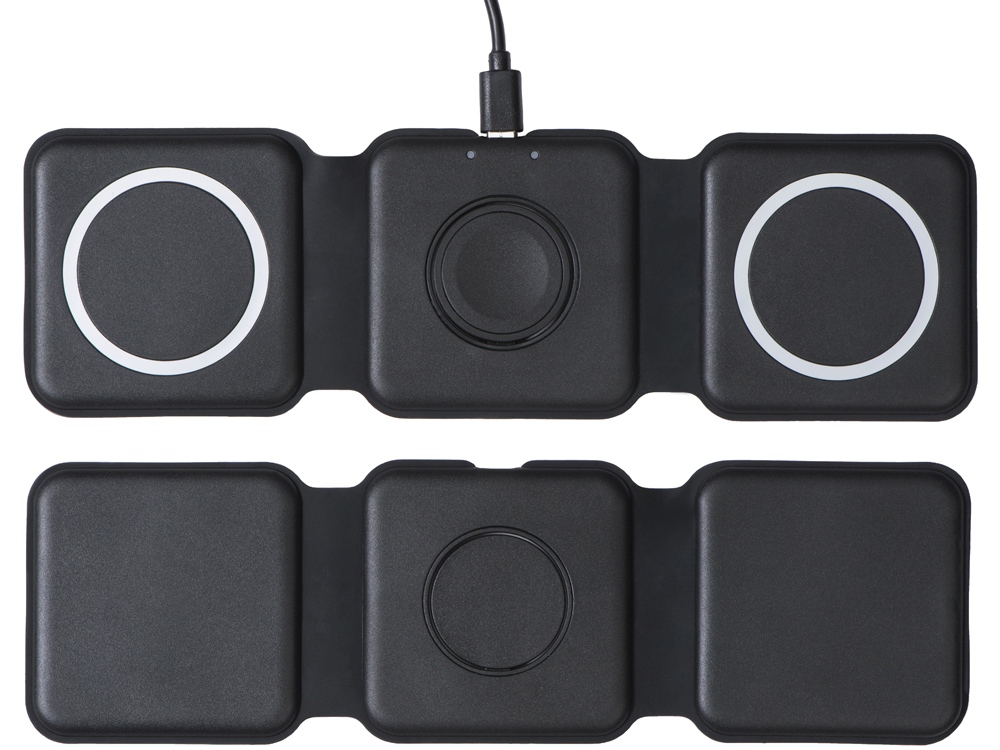 Беспроводное зарядное устройство 3-в-1 Road, 15 Вт, черный