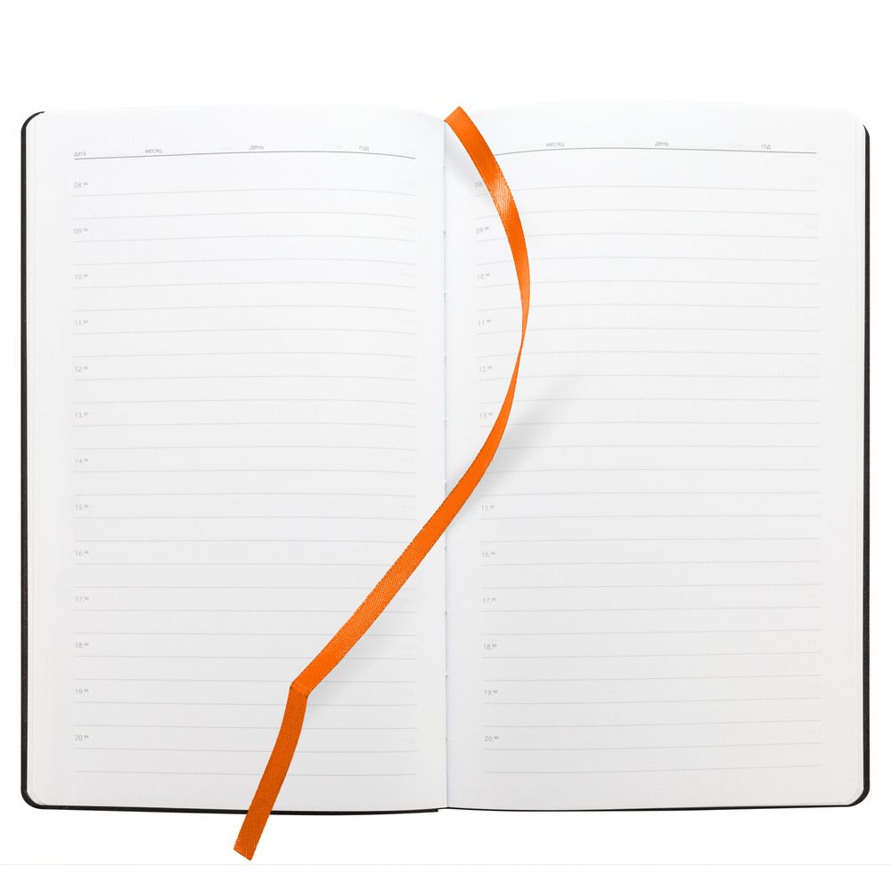 Ежедневник Knit, недатированный, оранжевый