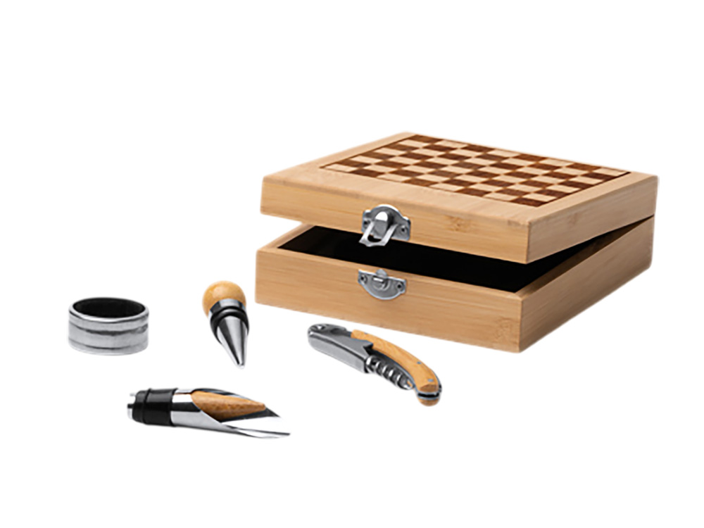 Набор для вина с шахматами ФРЕСНО