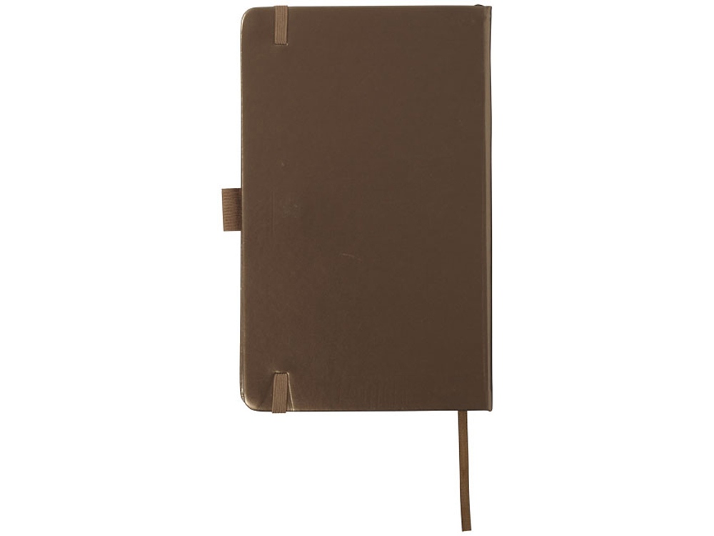Цветной Блокнот Metal А5, коричневый