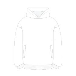 Худи оверсайз унисекс FUSION, белый, размер 3XL/4XL
